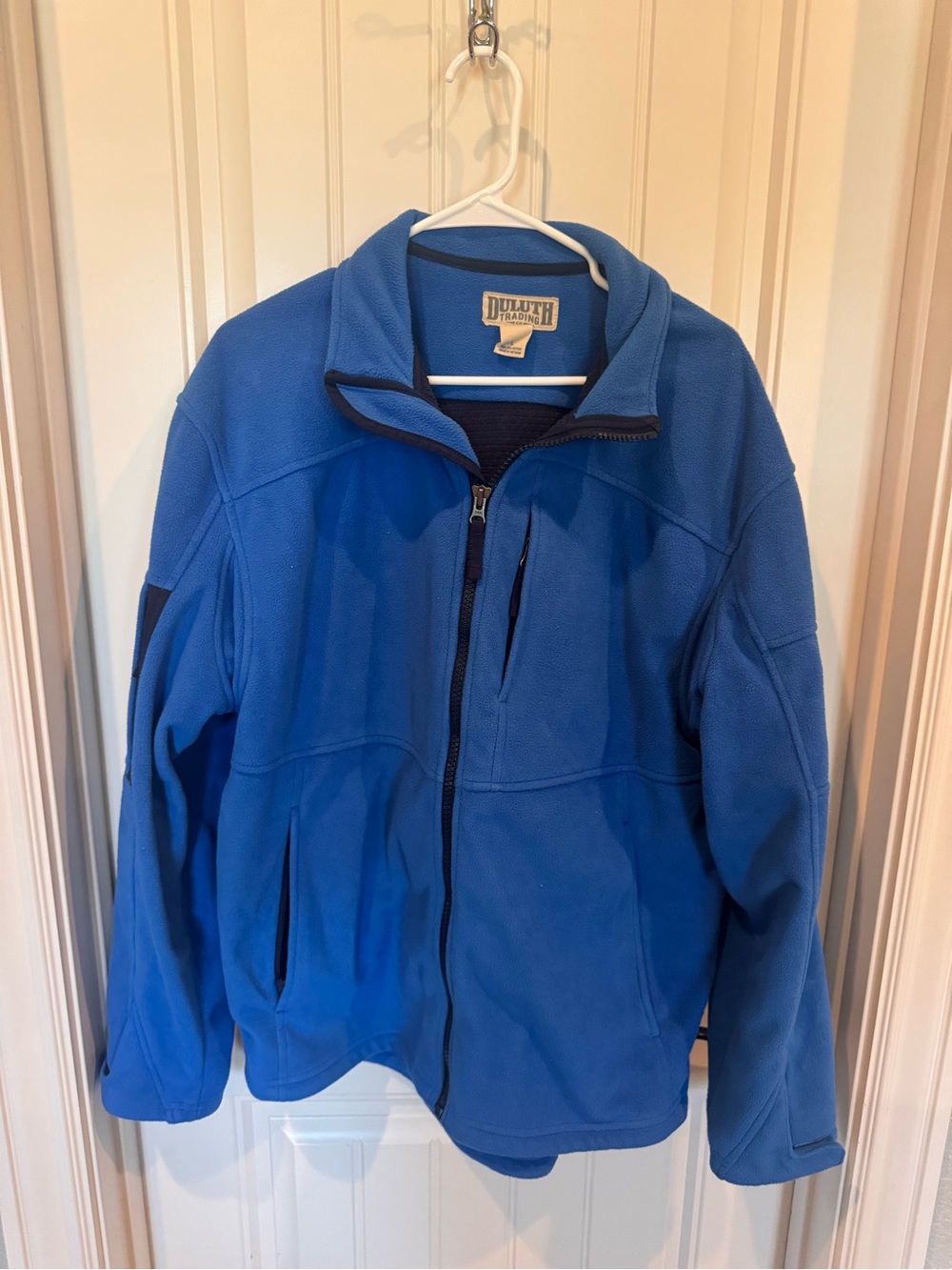 Duluth Trading Co Men’s XL Blue Full Zip Fleece Utility Jacket